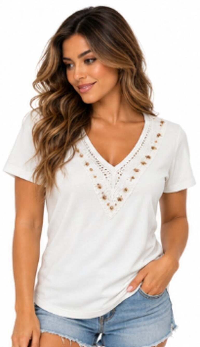 High sierra white baby tee